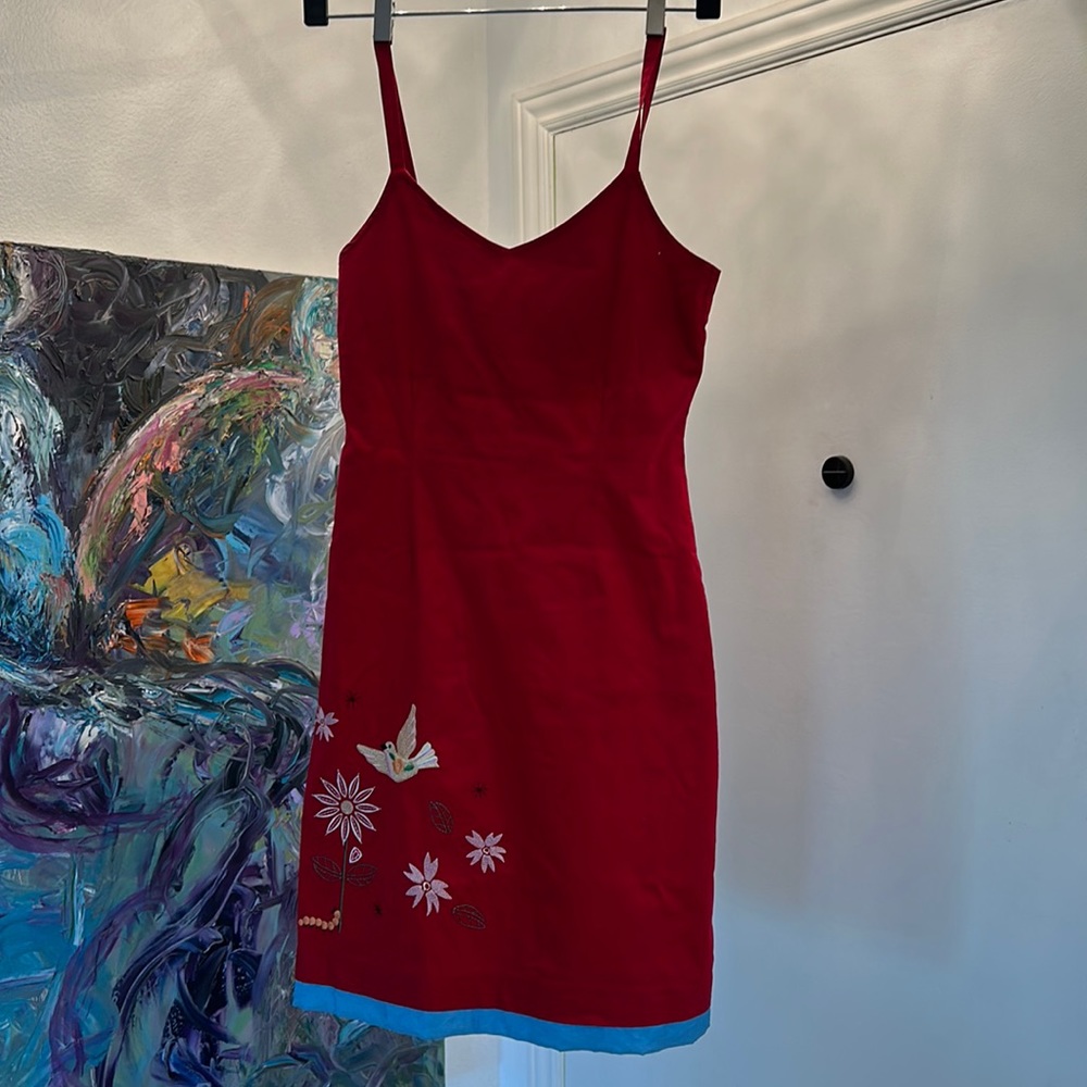 Rube Supply Co Embroidered Sun Dress EUC